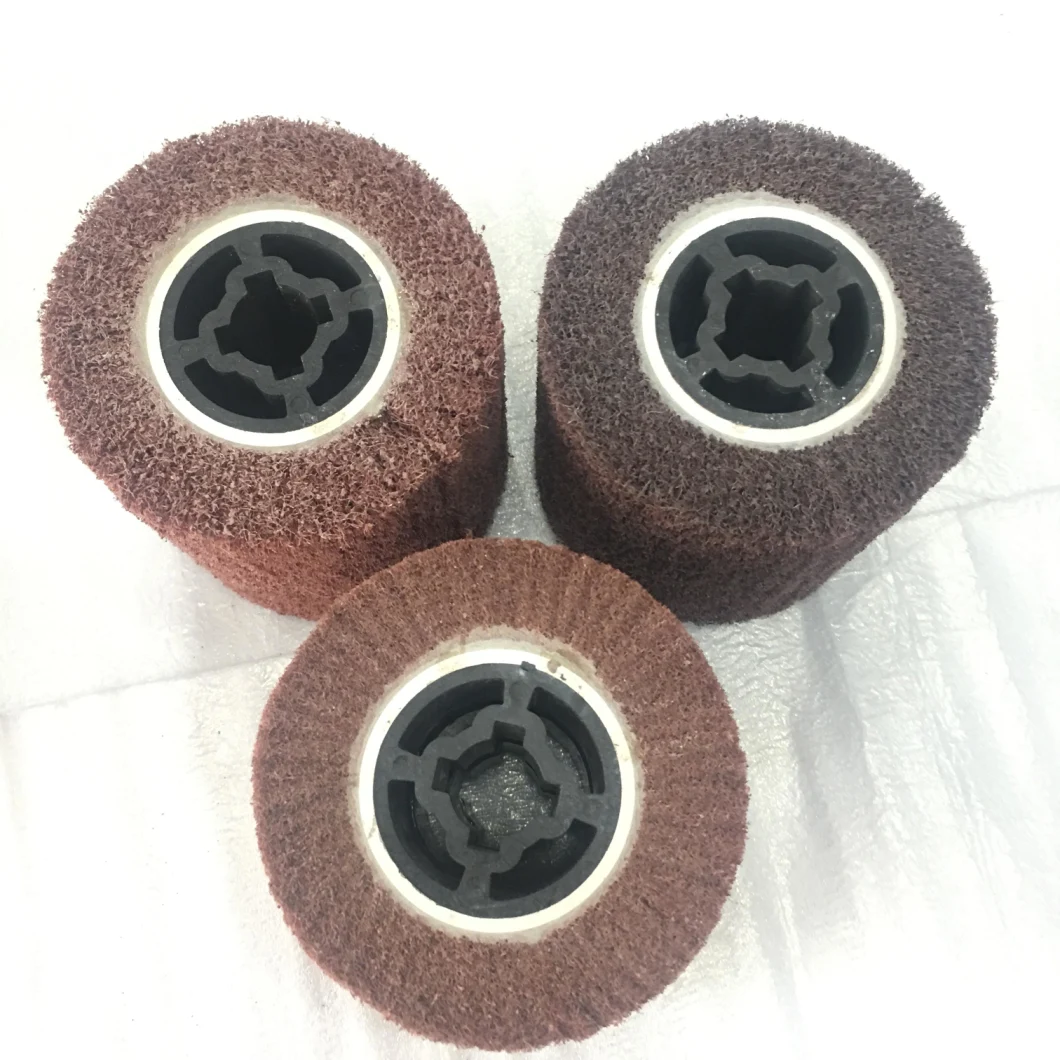 120*100*19mm Abrasive Non Woven Polishing Wheel as Hardware Tools for Metal Stainless Steel Polishing