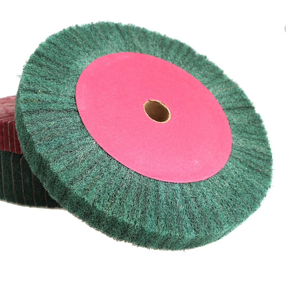 Nylon Polishing Wheel Wire Drawing Wheel Non Woven Wheel for Stainless Steel Polishing