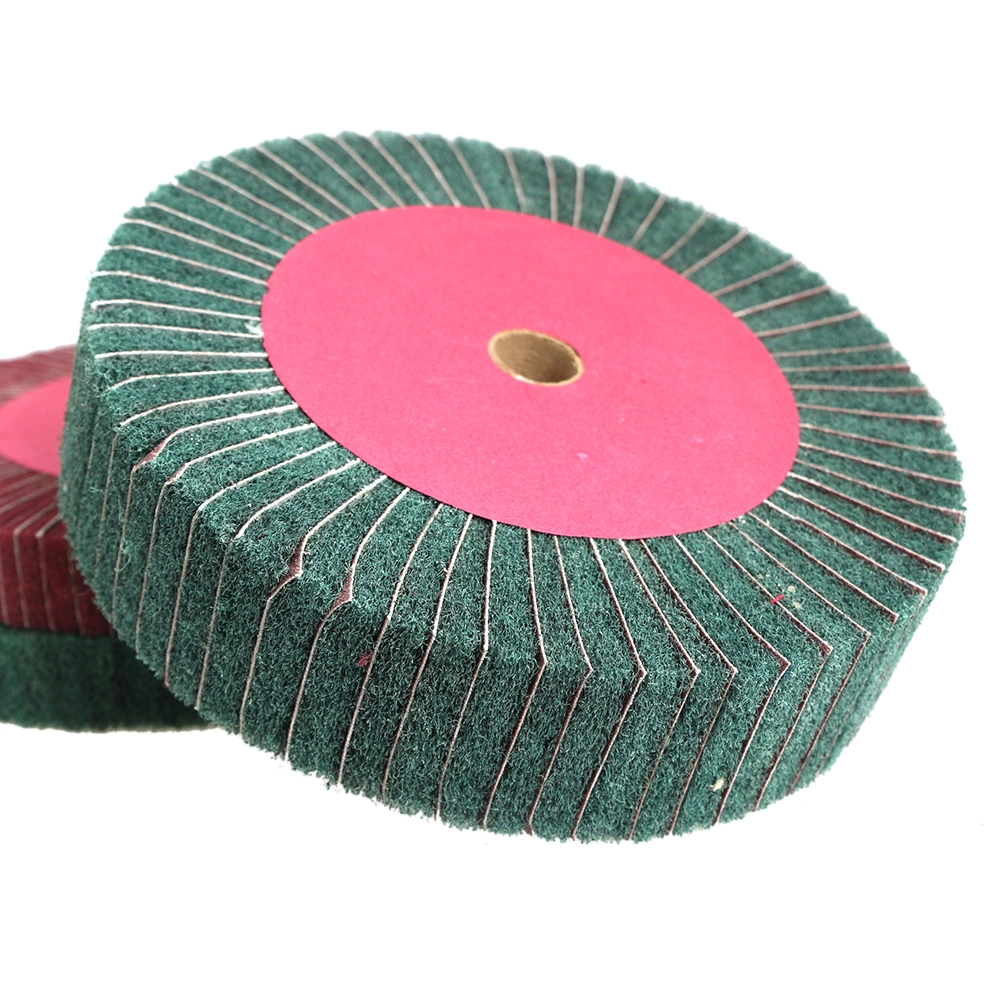 Nylon Polishing Wheel Wire Drawing Wheel Non Woven Wheel for Stainless Steel Polishing