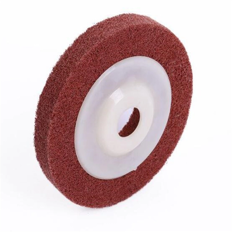 Non Woven Abrasive Convolute Nylon Fabric Polishing Wheel