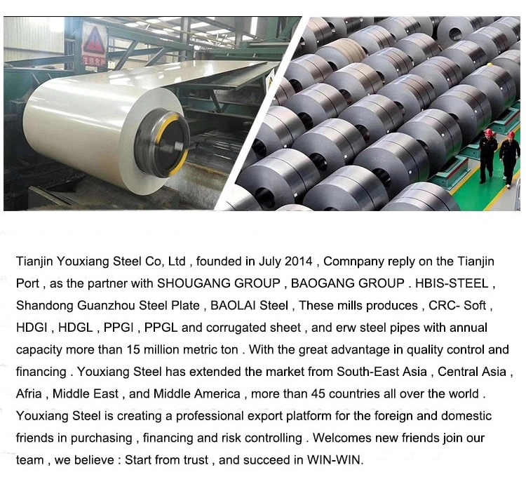 Prepainted Gi Steel Coil / PPGI / PPGL Color Coated Galvanized Steel Sheet in Coil Wood PPGI Plain Sheet/PPGI Steel Coils From Boxing