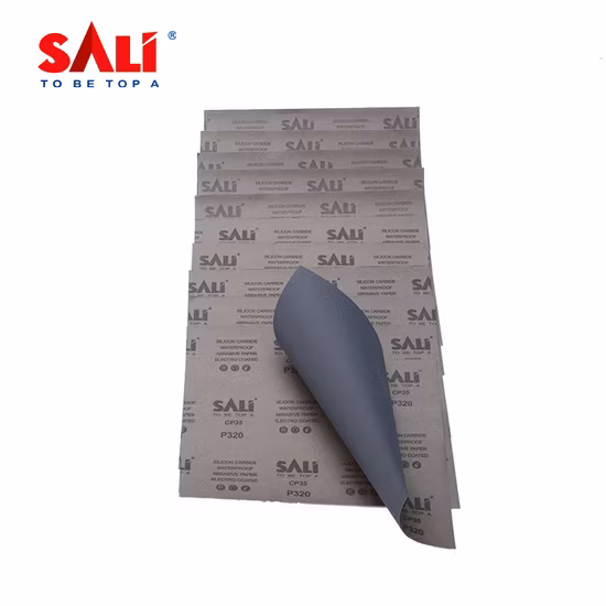 Papel de lixa abrasivo revestido de carboneto de silício à prova d'água